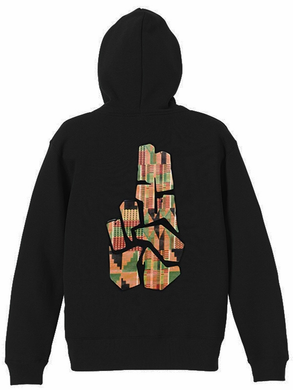 1993 DESIGNED WORLD HIP HOP BRAND NUBIAN LOGO HOODIE