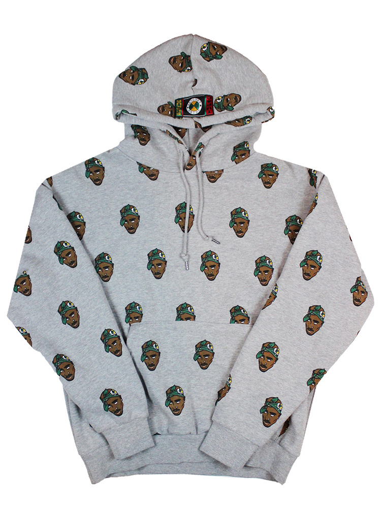 CROSS COLOURS TUPAC ALLOVER PRINT HOODIE