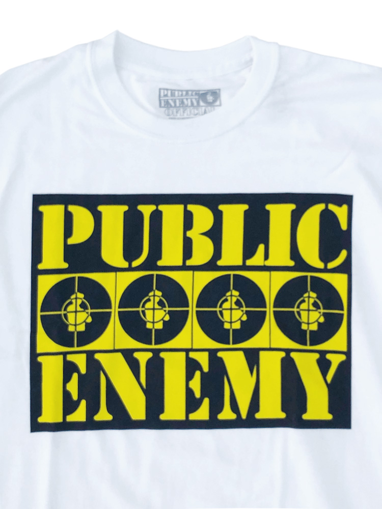 PUBLIC ENEMY TARGET LOGO TEE WHITE
