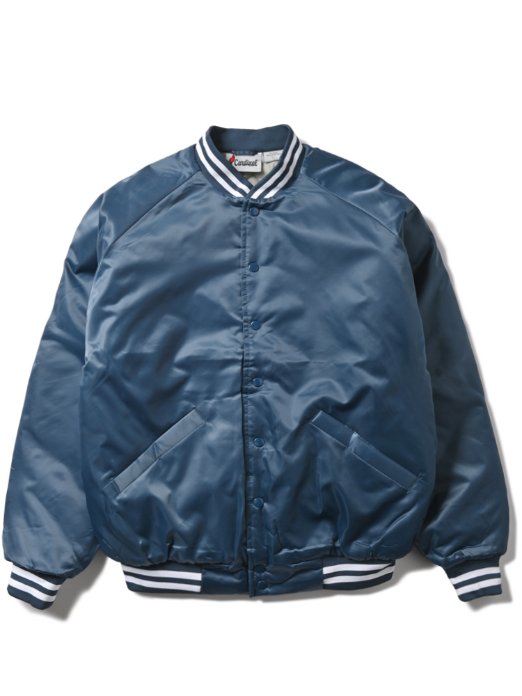 Cardinal satin baseball jacket top