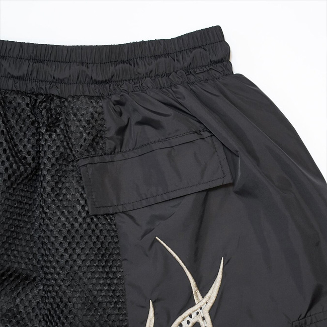 T.C.R FLAME SARUEL NYLON SHORTS - BLACK | T.C.R BY TOUCHER