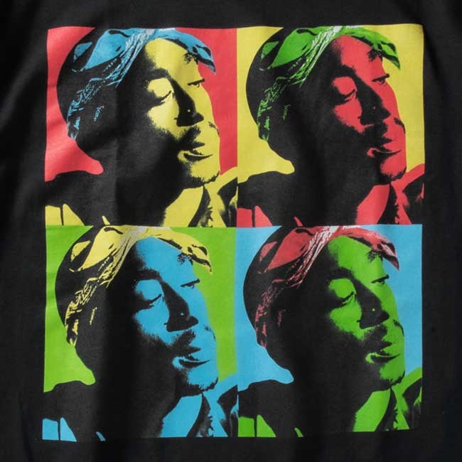 【激レア】2PAC TUPAC Tシャツ　壁画 アート　芸術　美術品　希少