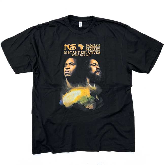 2024-25 秋冬新作  ＆ NAS DAMIAN TEE RELATIVES DISTANT MARLEY Tシャツ