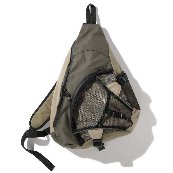 FLATLUX Days Sling Bag黒 メッシュポケット付き