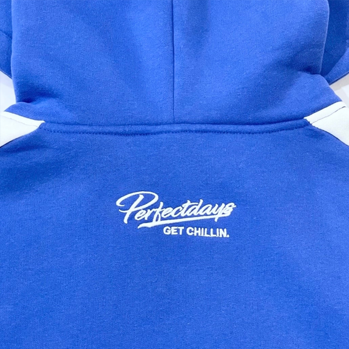 Chillin’ / LINE SWEAT SET UP/セットアップ/XXL/コットン/BLU Chillin' LINE SWEAT SET UP