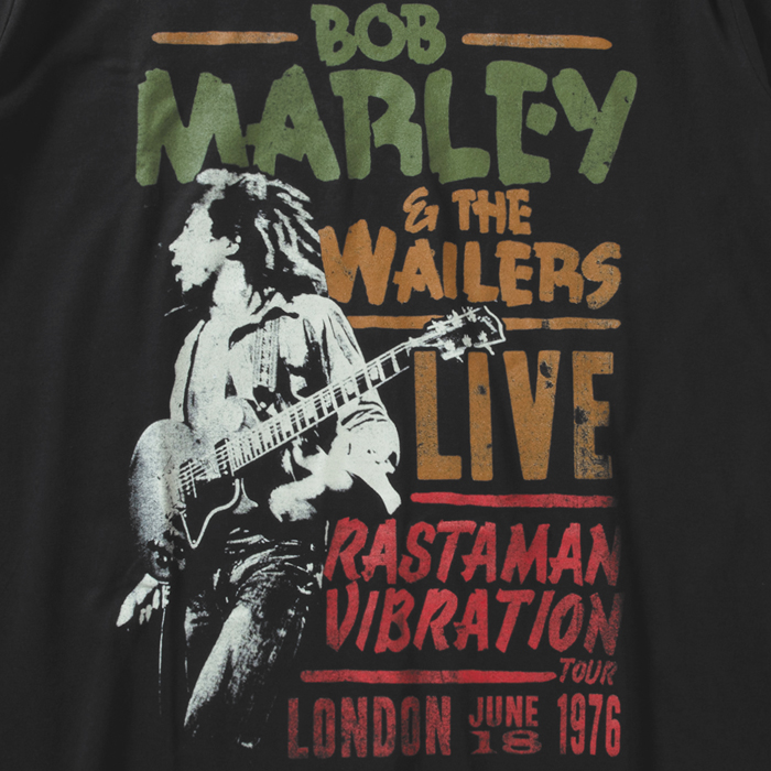 ZION ROOTSWEAR BOB MARLEY RASTAMAN VIBRATION TOUR 1976 TEE