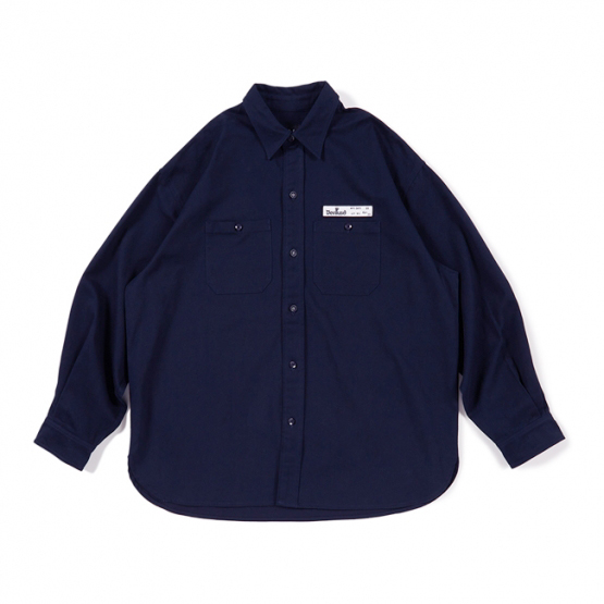 Deviluse ワークシャツ XL ベージュ　セットアップ Work Shirts(Olive) - Deviluse ONLINE STORE