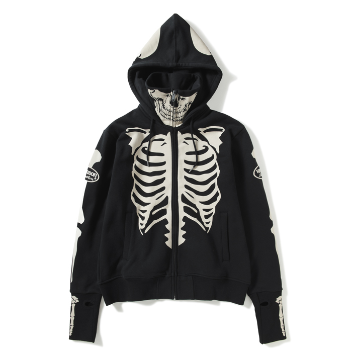 VANSON SKULL BONE FULL ZIP PARKA