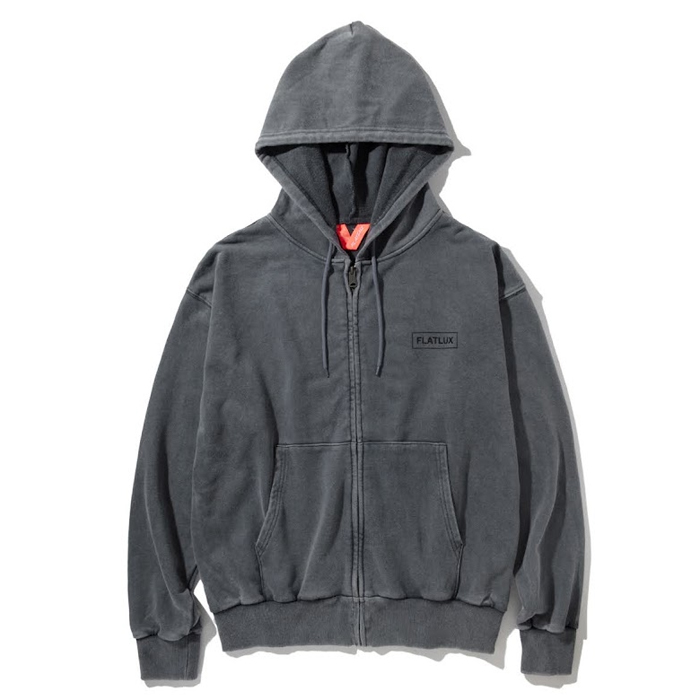 FLATLUX DISTRESS ZIP HOODIE