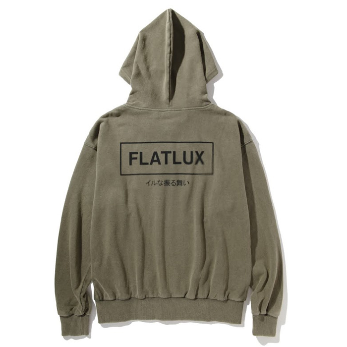 FLATLUX DISTRESS ZIP HOODIE