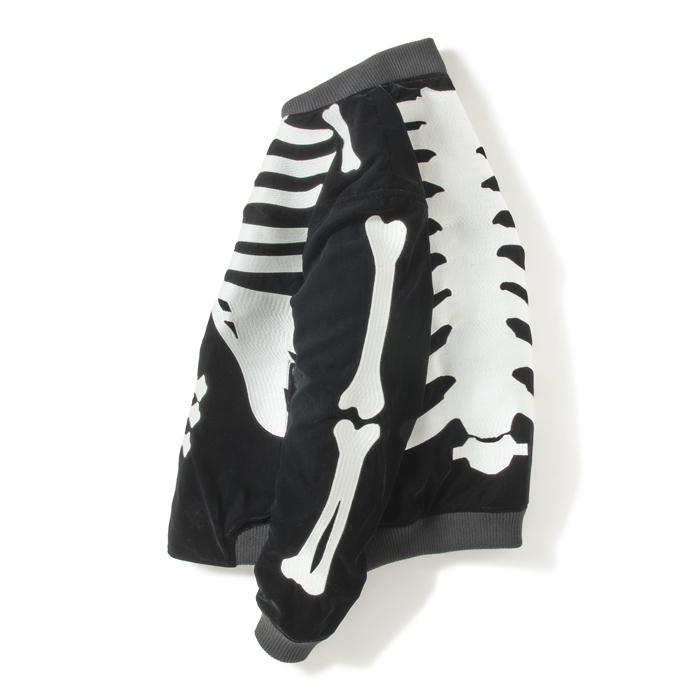 VANSON VANSON 50th anniversaryスカルボーンジャケット ベルベット