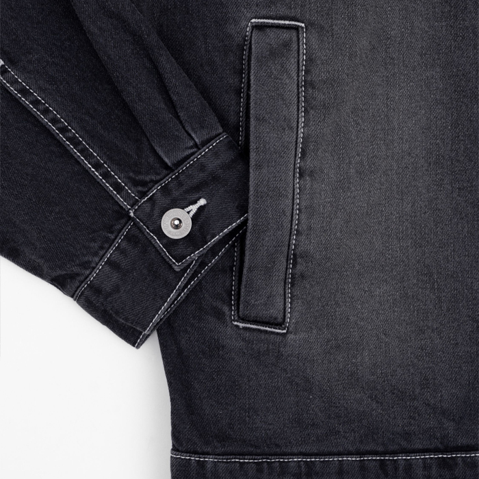 INTERBREED MASH UP DENIM HOODIE