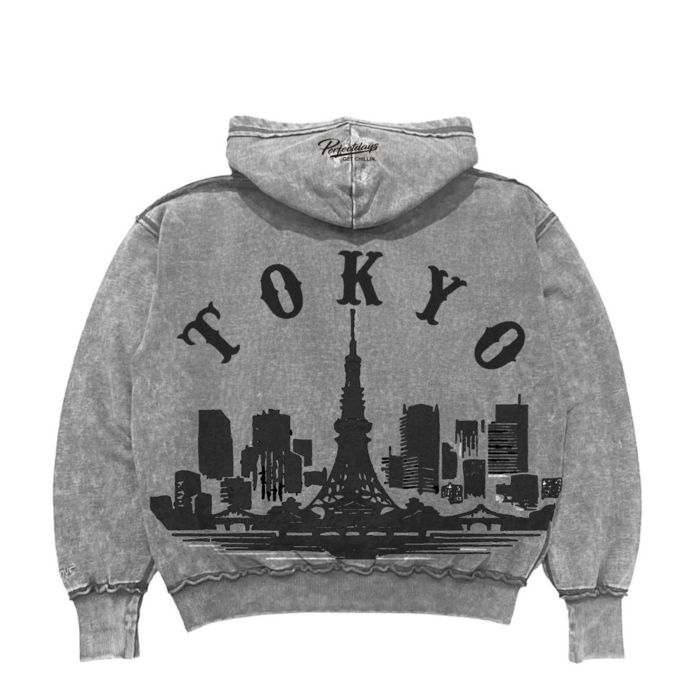 Chillin' TOKYO PIGMENT ZIP HOODIE