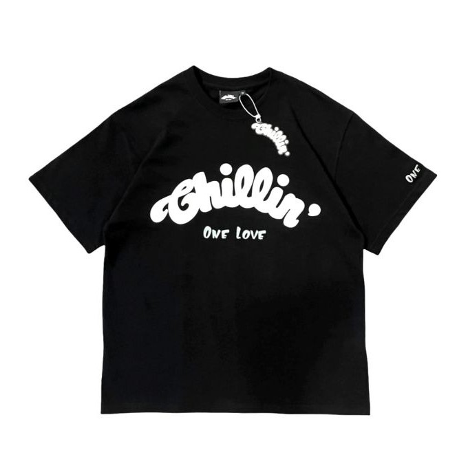 Chillin' Tシャツ 2枚セット ブラック ホワイト Chillin' BIG LOGO TEE