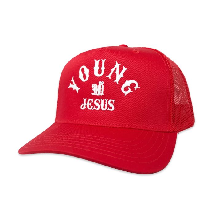 YOUNG JESUS TRUCKER HAT